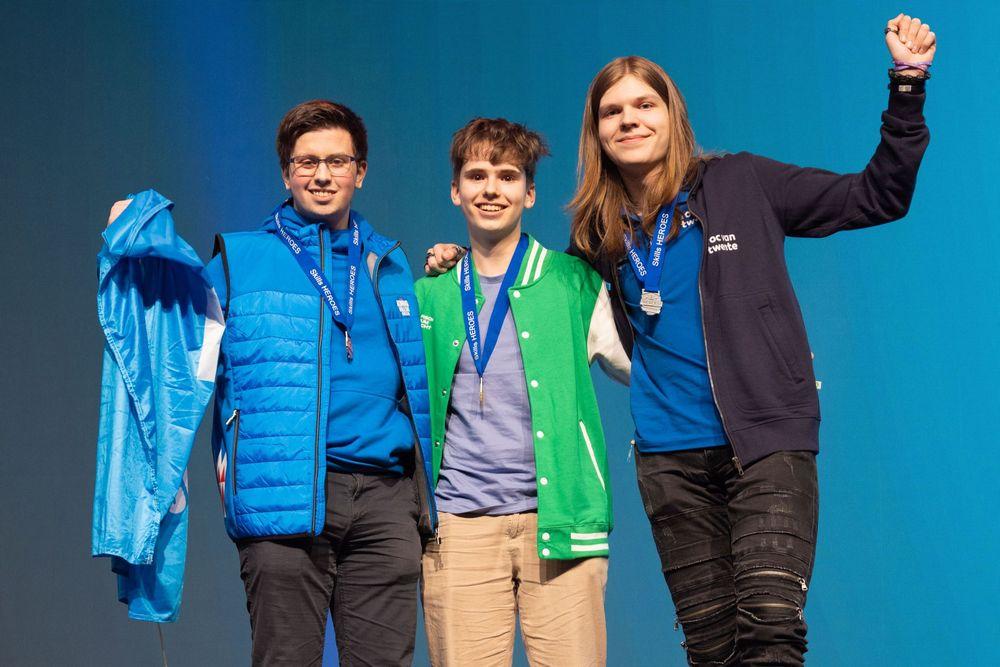 Image of the podium at Skills Heroes 2025